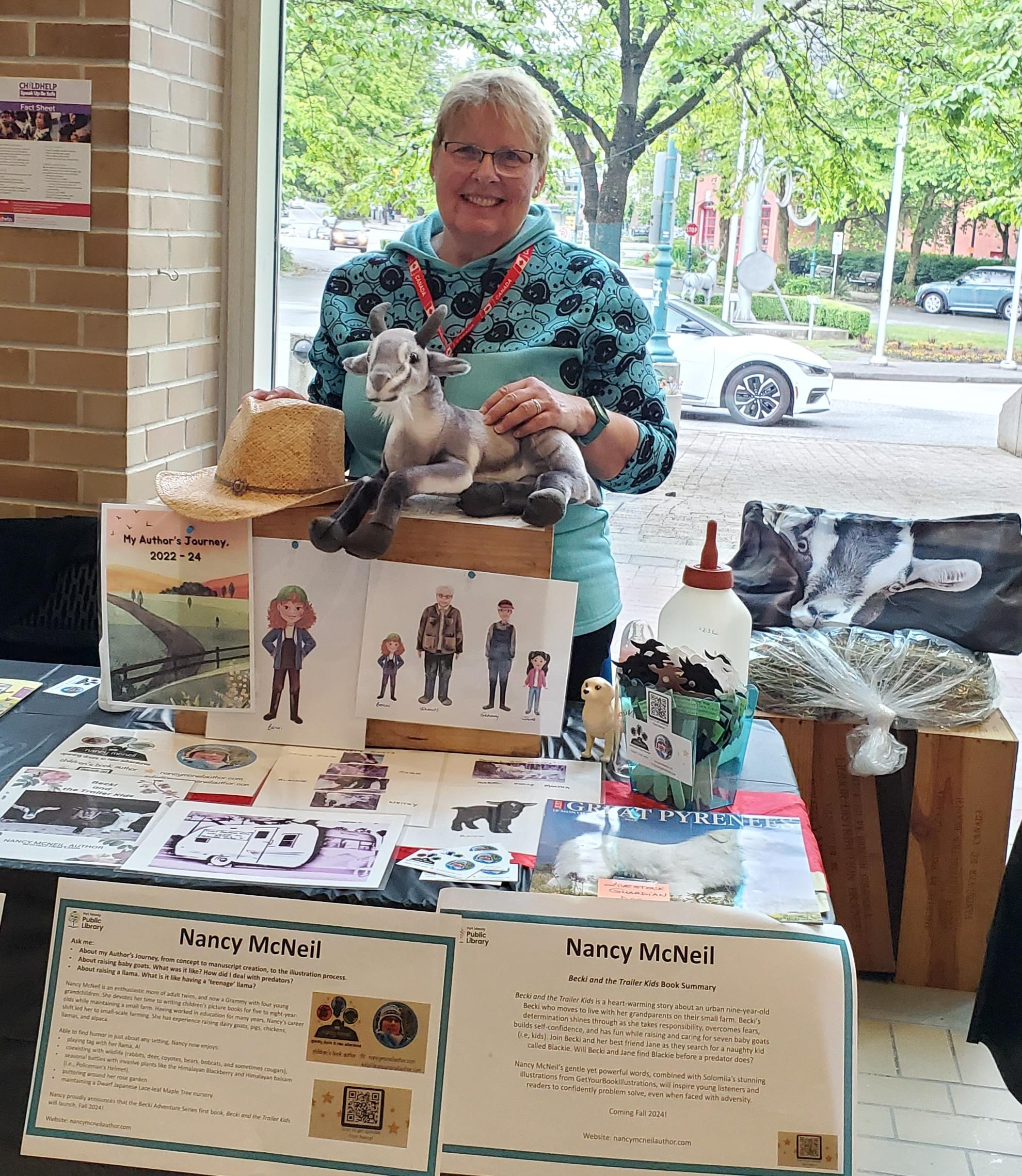 Nancy McNeil Children's Picture Book Author at an Author Fair