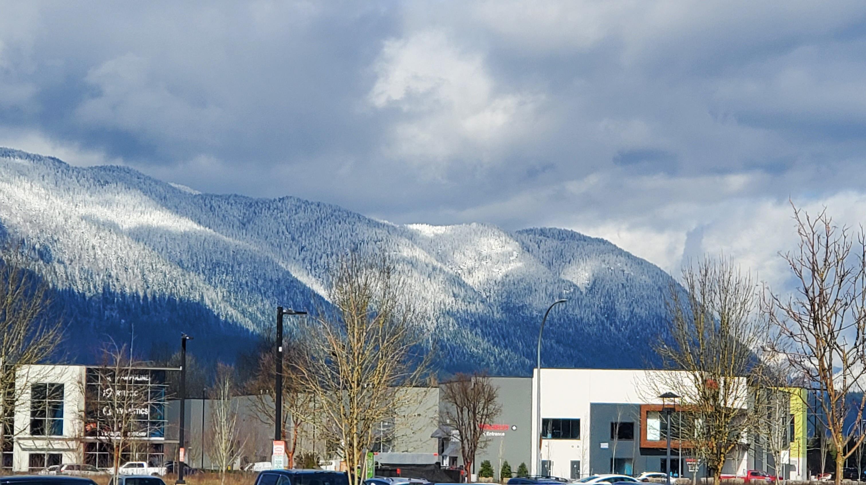 A snowy mountain in Canada