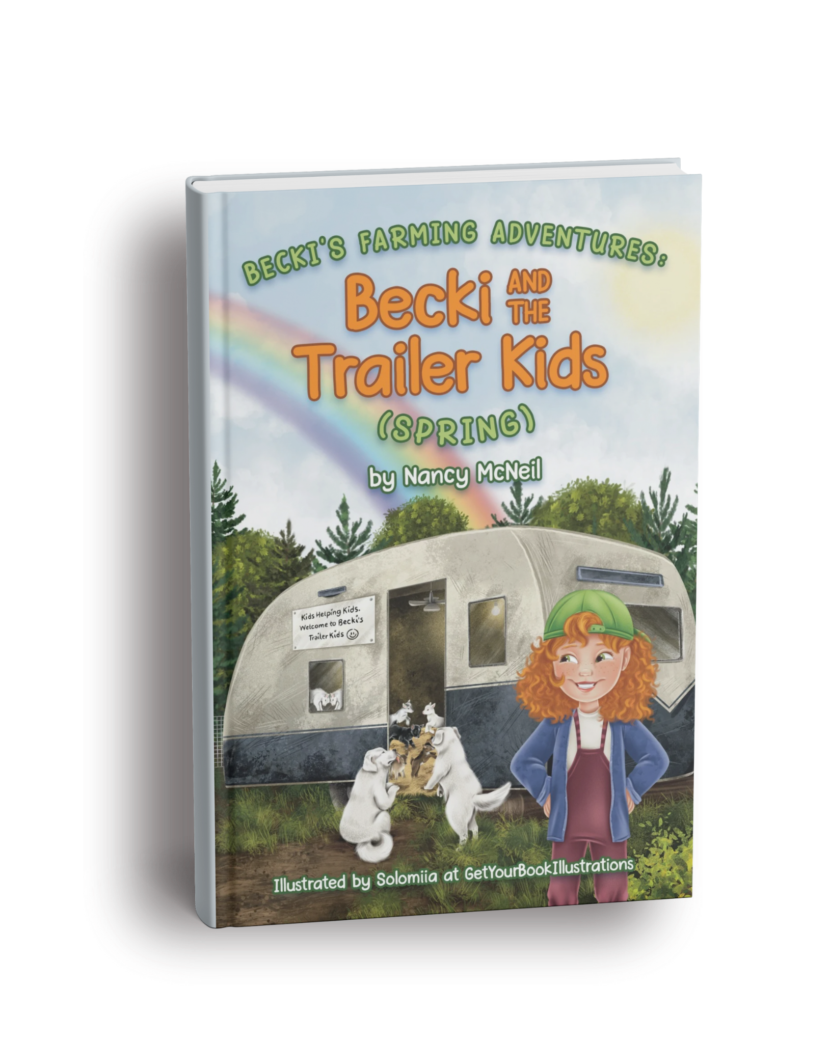 Becki and the Trailer Kids, an animal children's book with baby goats
