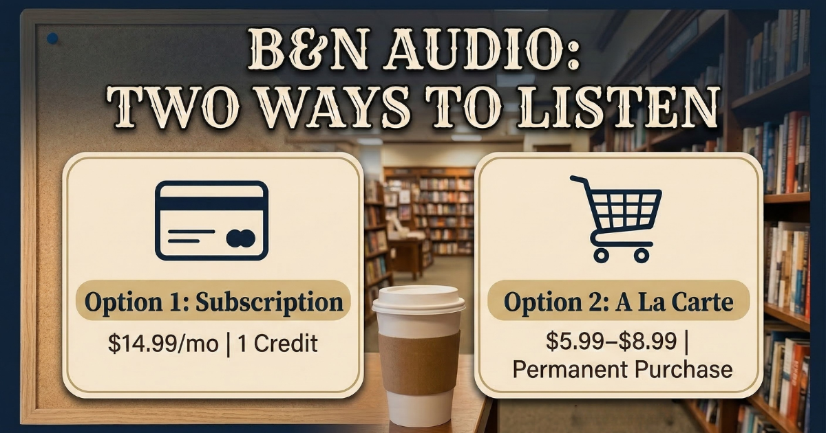 Two Ways to Listen to Audiobooks on B&N Audio
