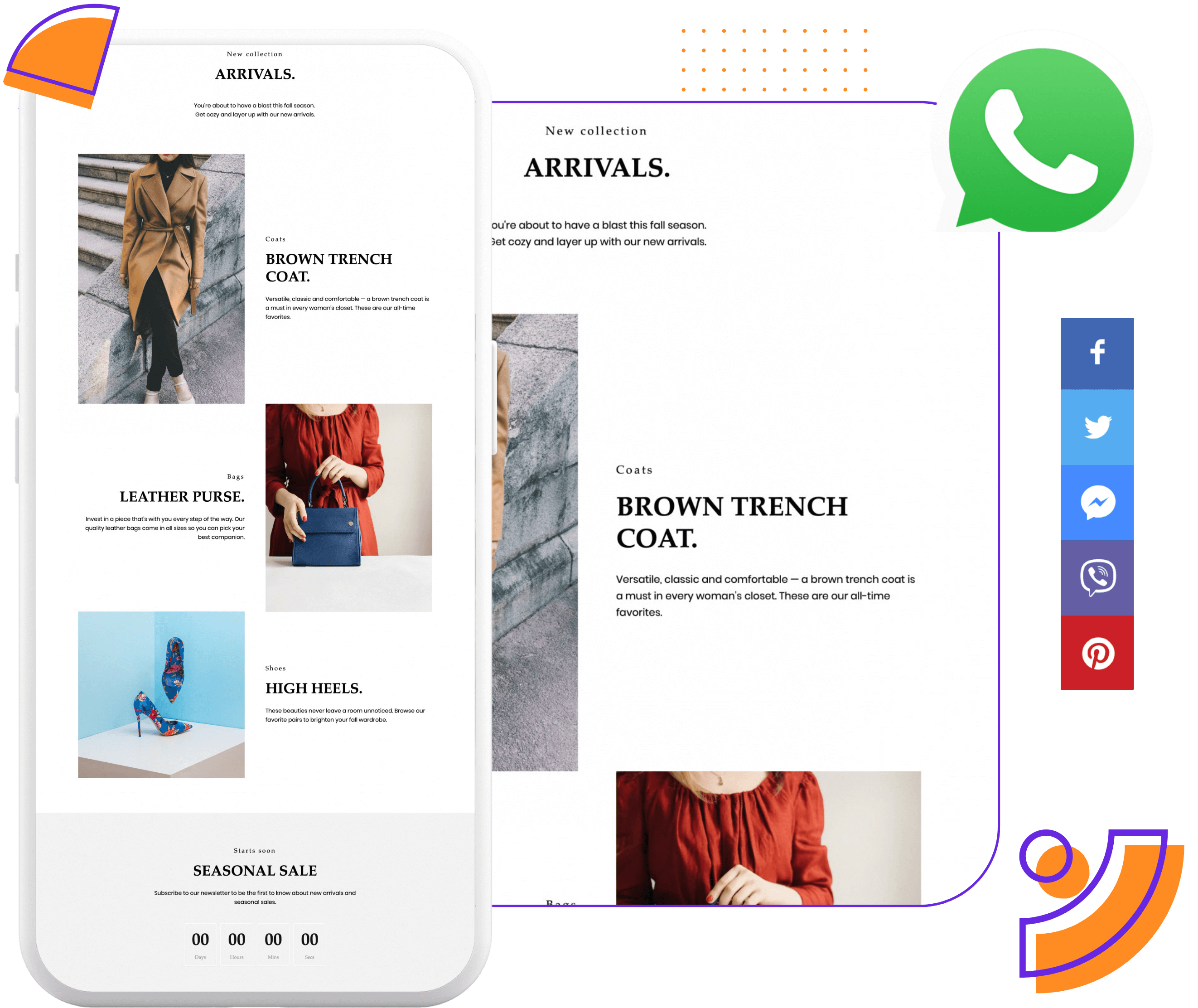Servicio de diseño web con WhatsApp