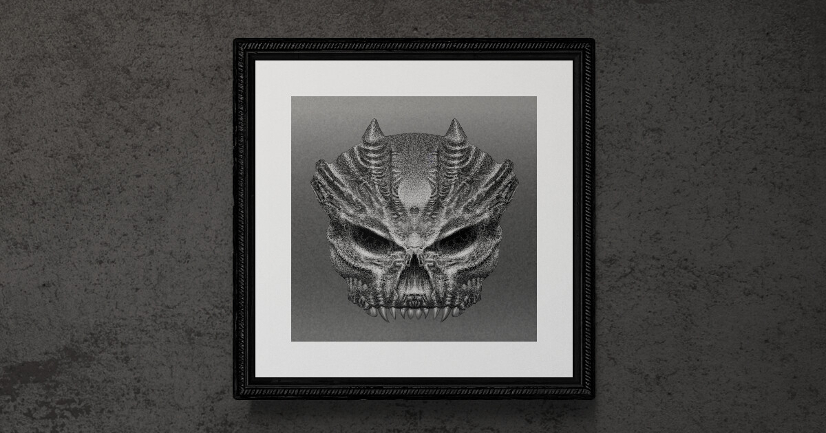 Gray Skull by Michael Quarz