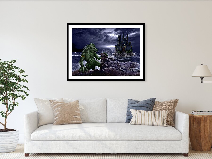 Print of the digital painting 