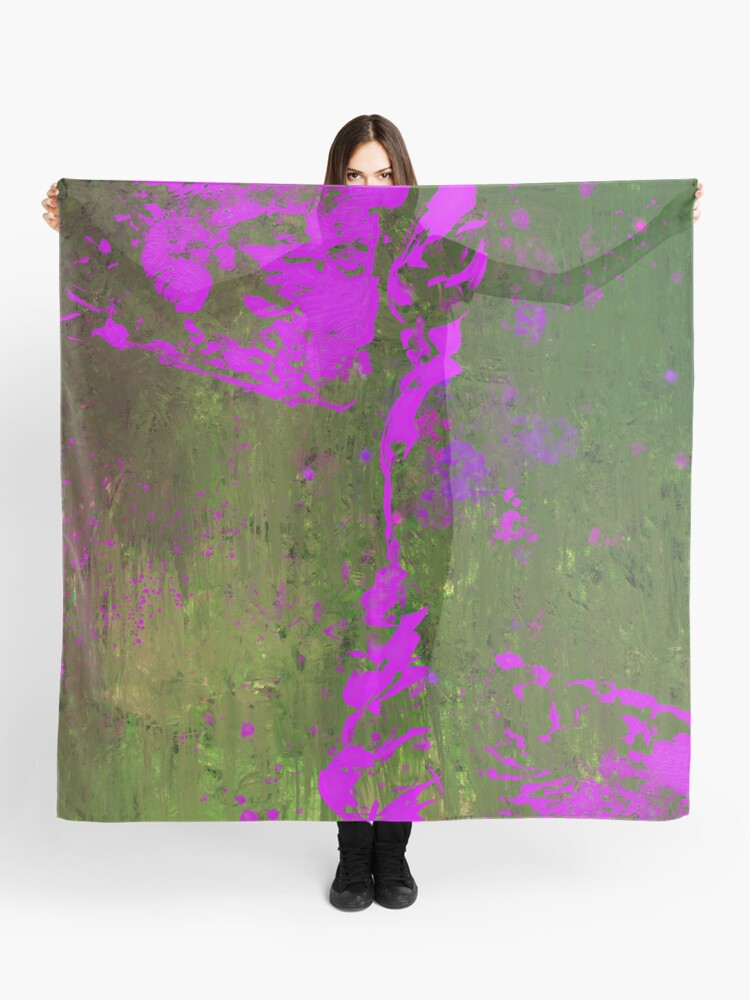 Scarf with print of the digital work 