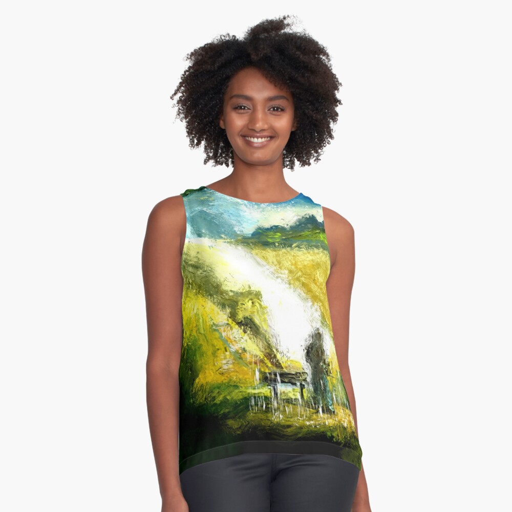 Top with digital painting 