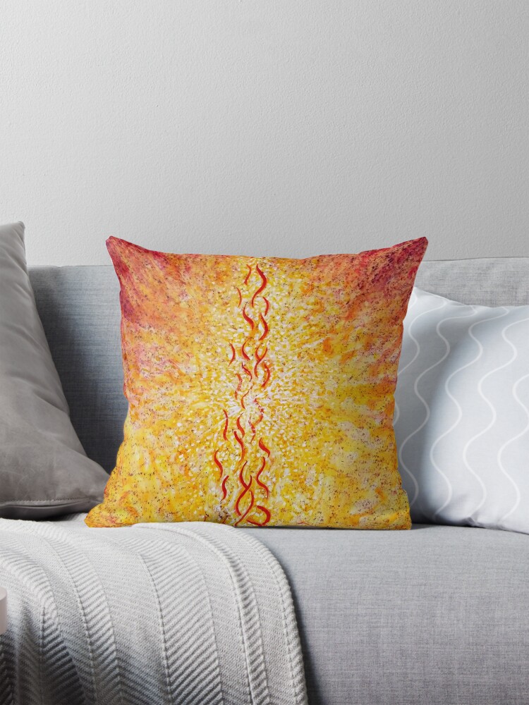 Throw pillow with print of the painting 