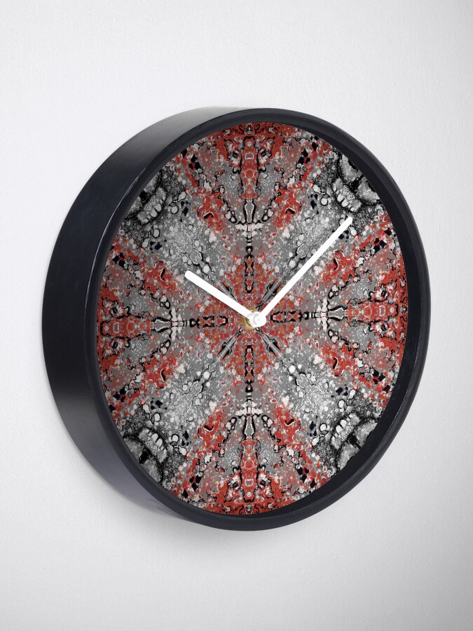 Wall clock with print of the digital work 