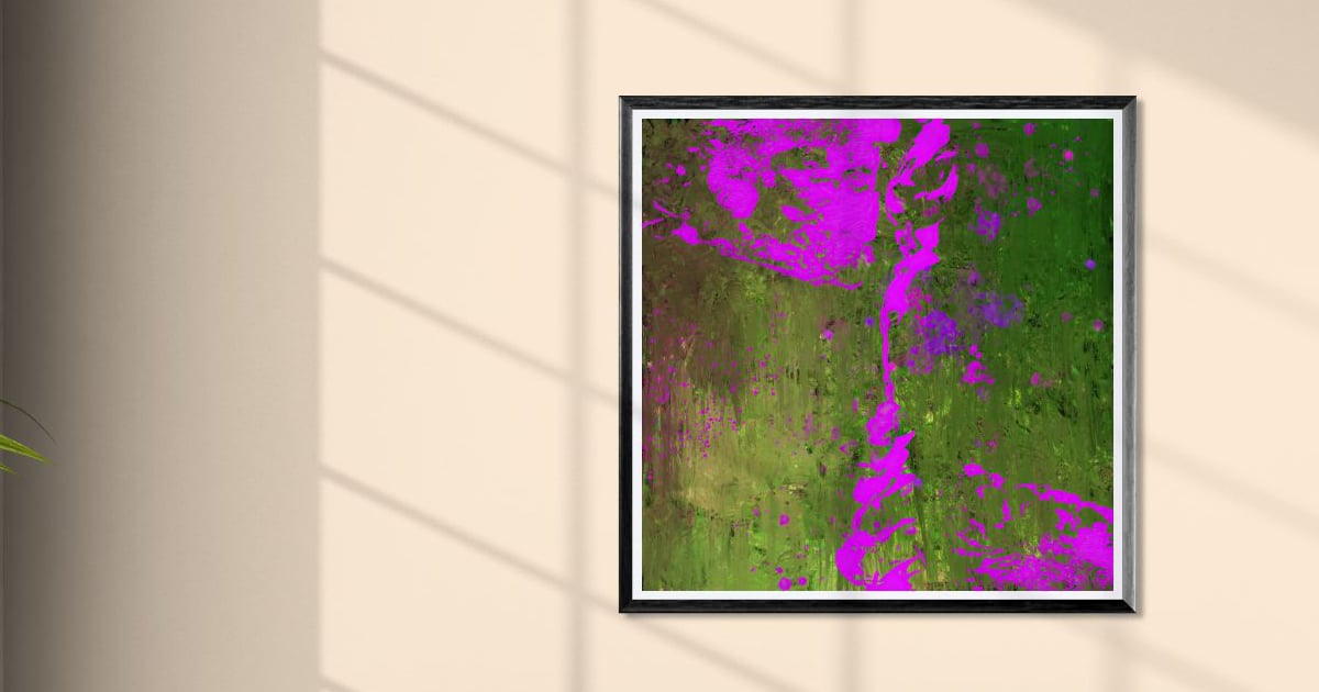 Pink On Green