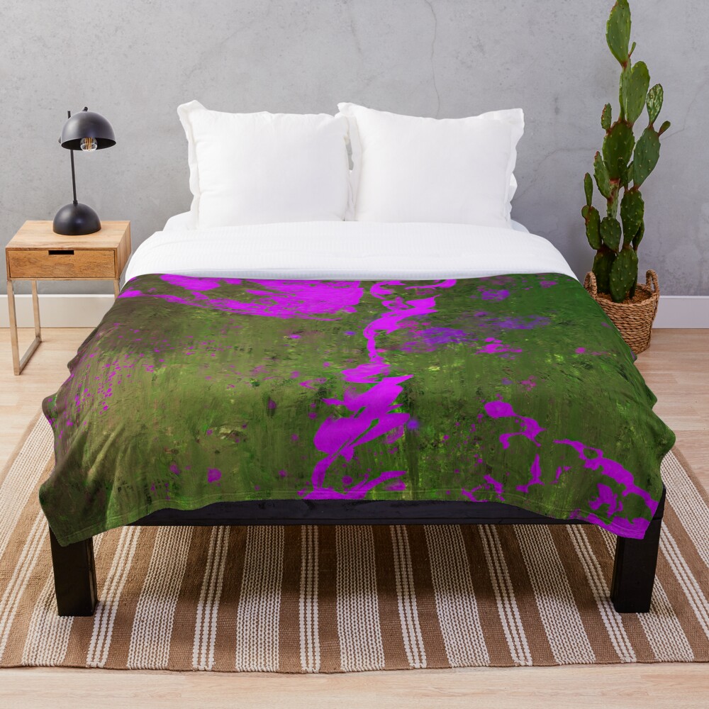 Blanket with print of the digital work 