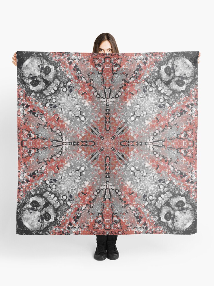 Scarf with print of the digital work 