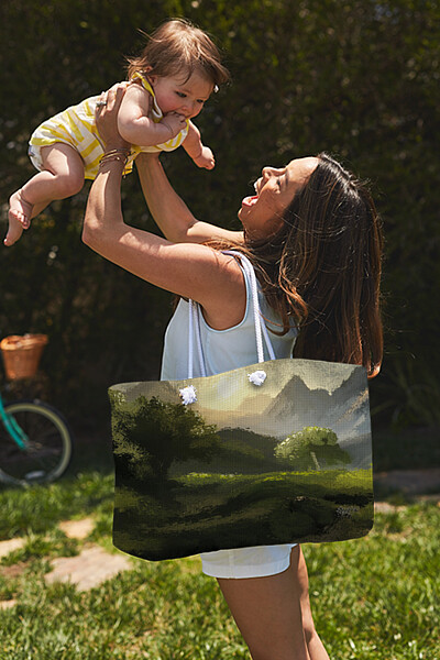 Bag with print of the digital painting 