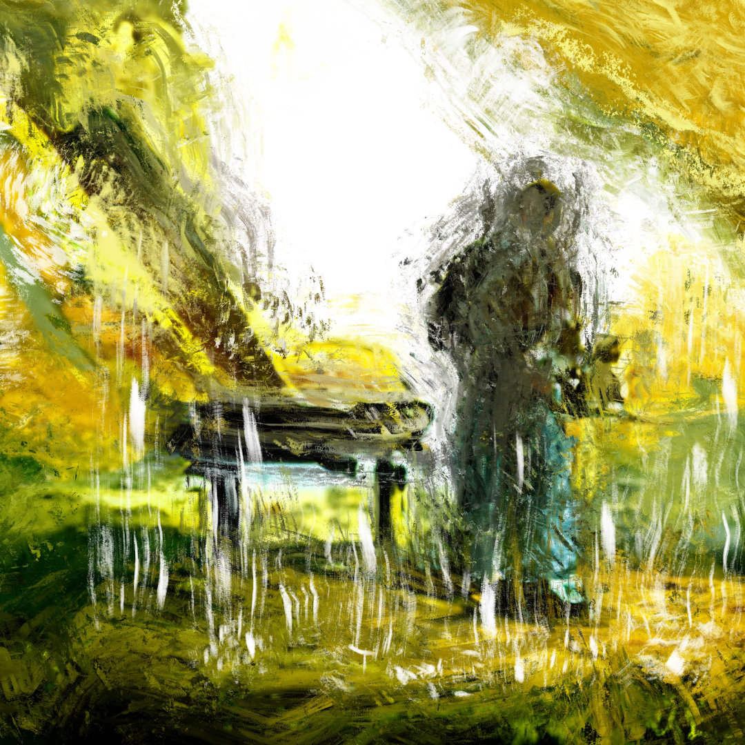 Detail of the digital painting 