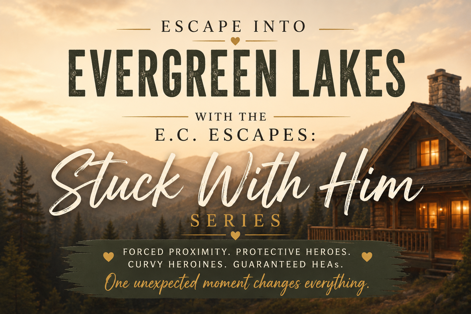 Escape Into Evergreen Lakes with the E.C. Escapes: Stuck With Him Series