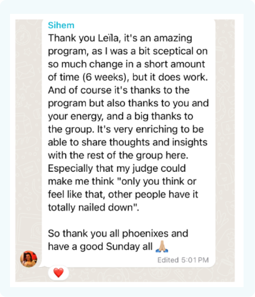 Sihem Testimonial