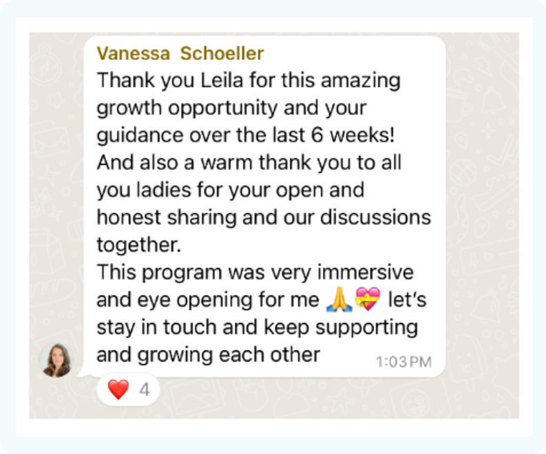 Vanessa Schoeller Testimonial