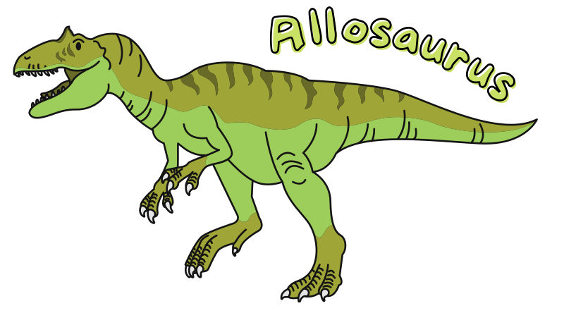 toon image of allosaurus