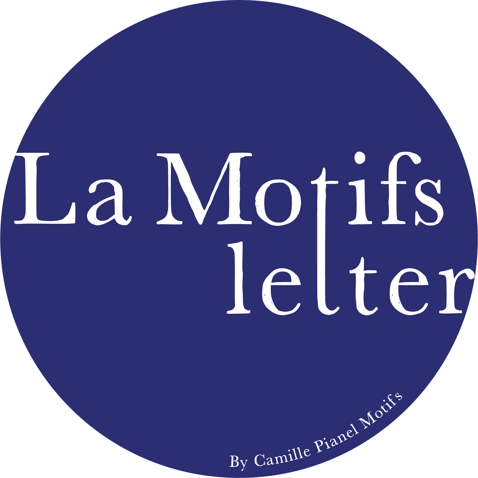 La Motifs letter by Camille Pianel motifs  Logo