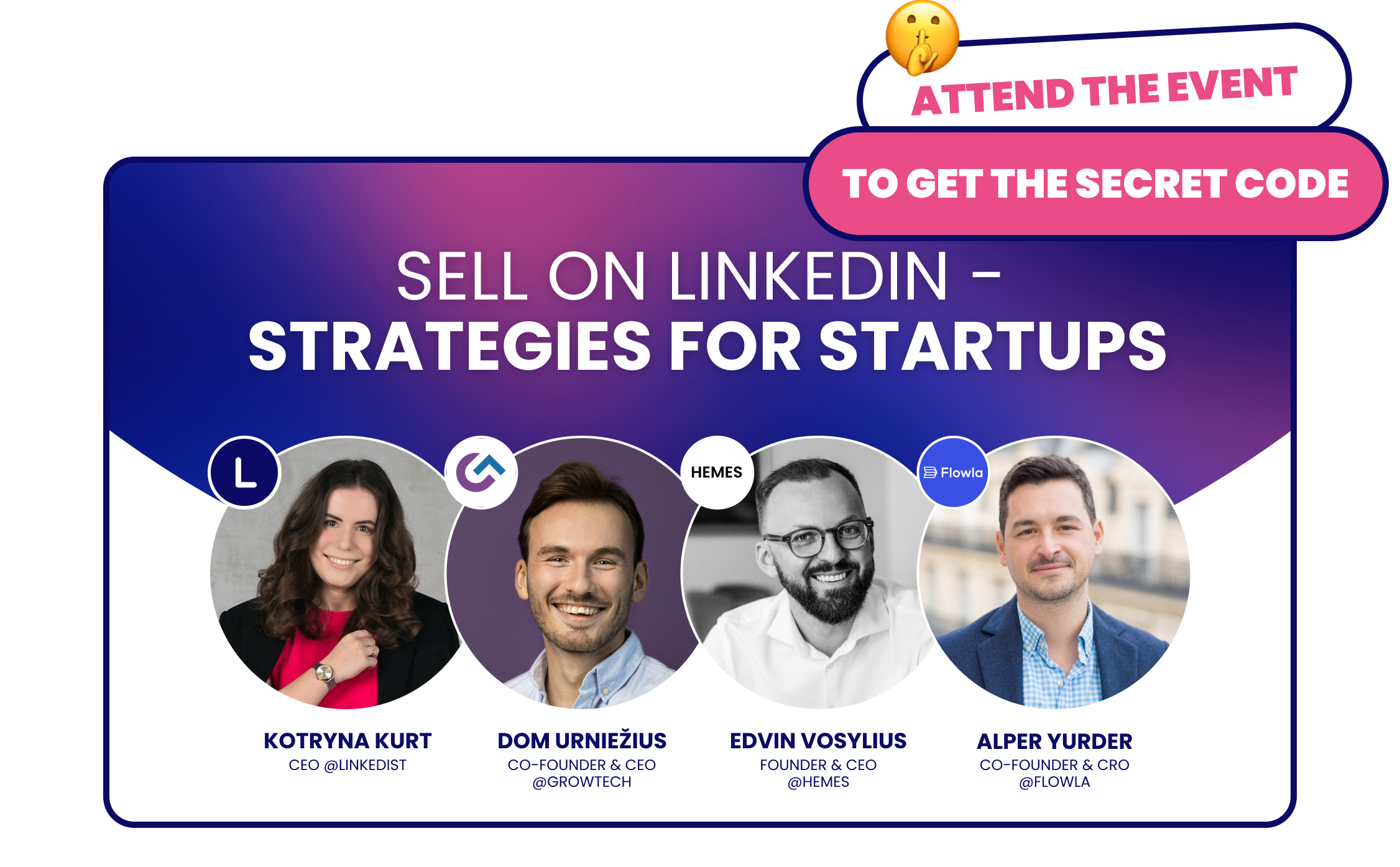 LinkedIn Sales Strategies Event Banner
