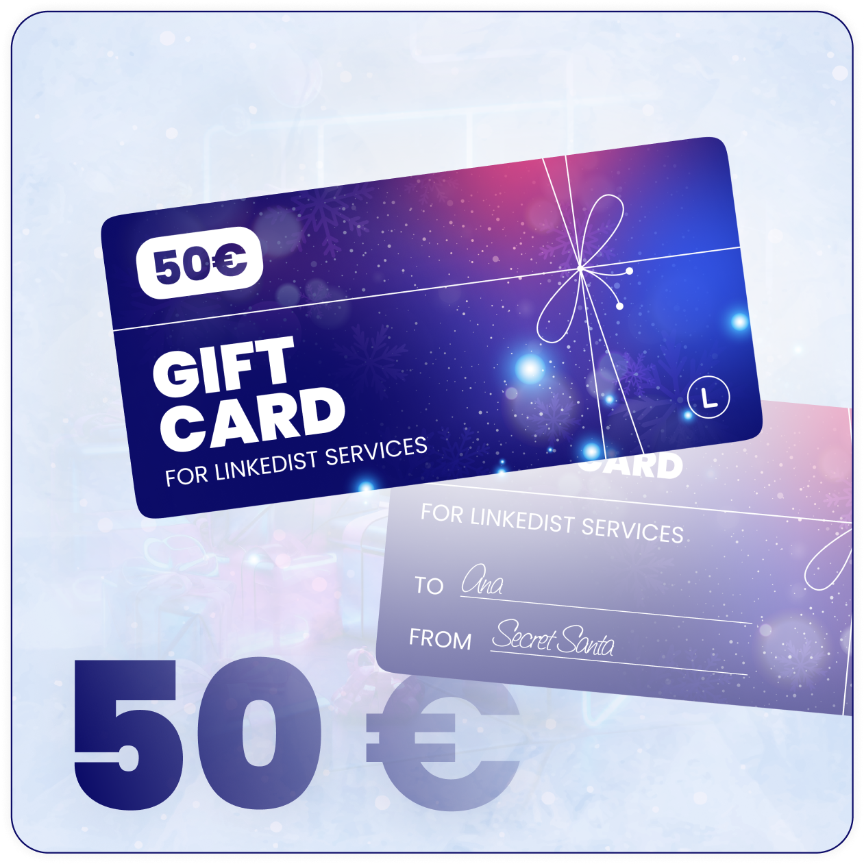 Gift card 50 euros