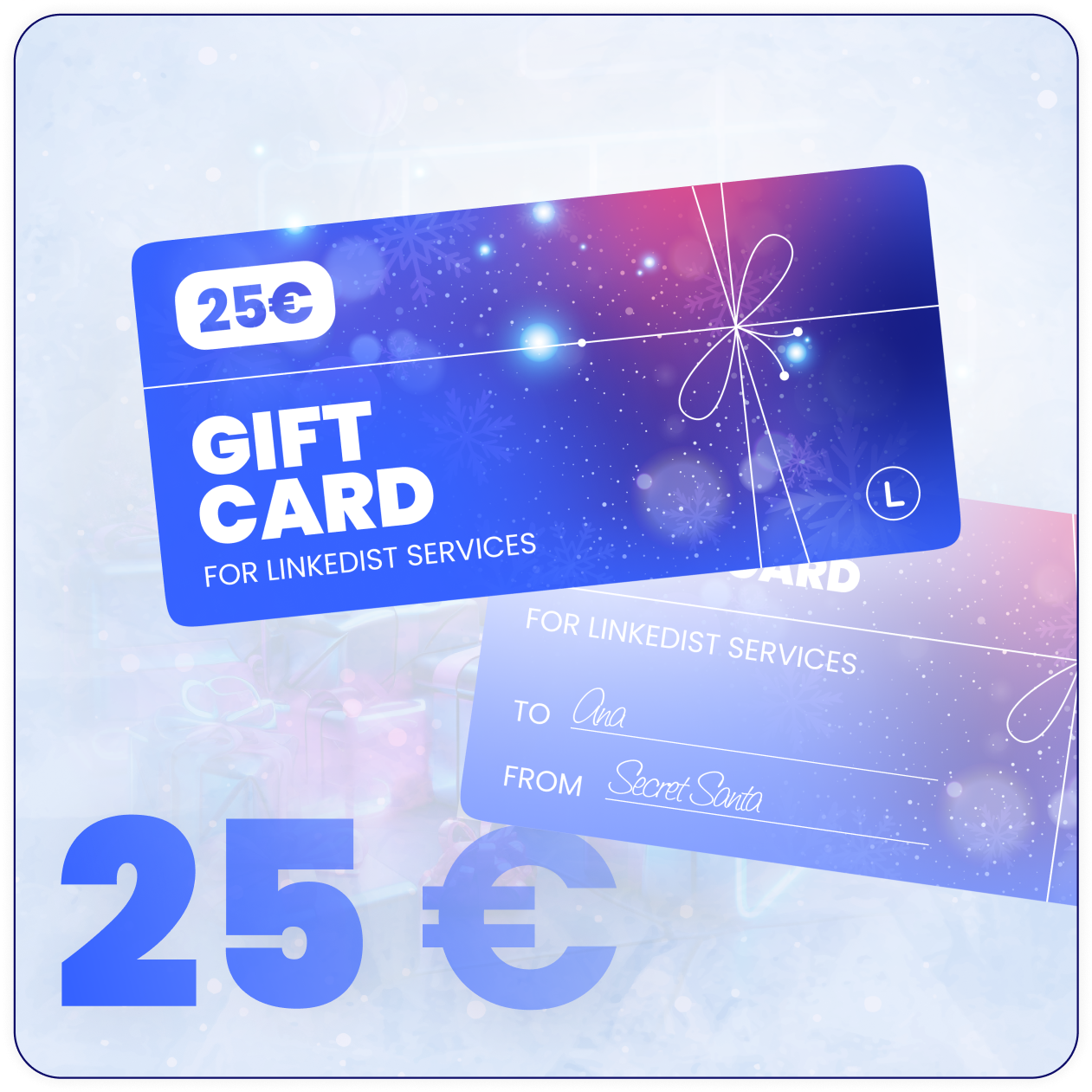 Gift card 25 euros