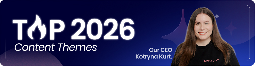 Visual introducing recommended 2026 content themes