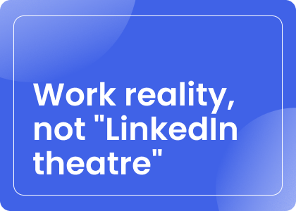 Content theme visual about real working life