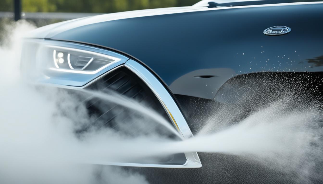 Steam Cleaning Car