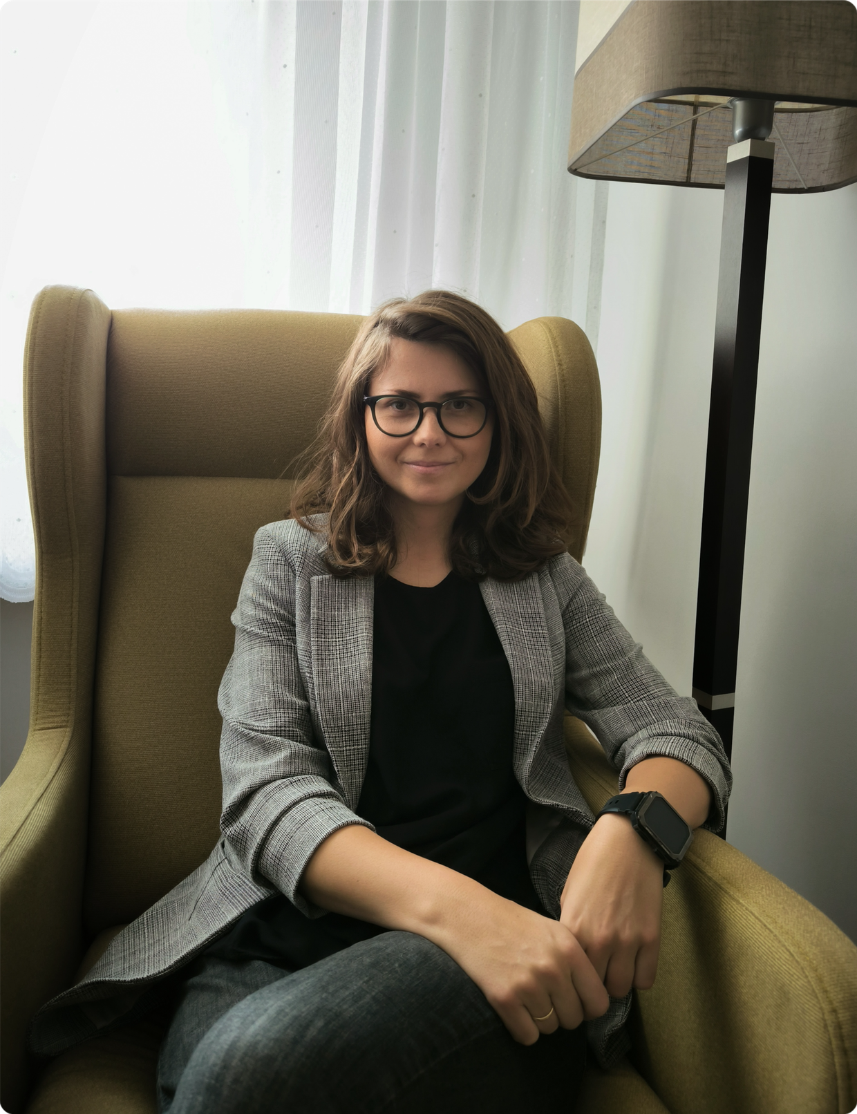 Psychoterapeutka Marta Wasilewska – sesja terapeutyczna online w przytulnym gabinecie