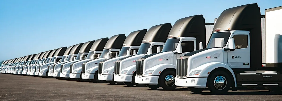 Einride Orders 150 Peterbilt Electric Semis