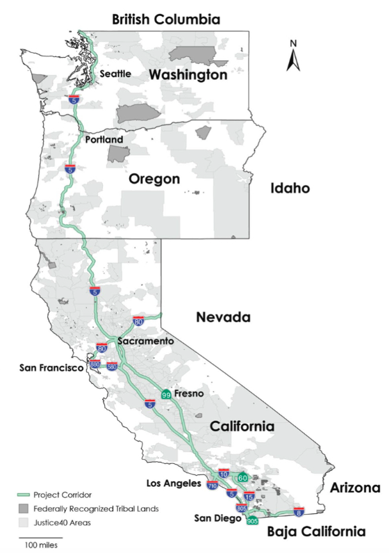 $102 Million Awarded For Semi-Charging Corridor