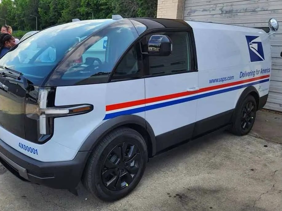 Canoo's USPS Electric Delivery Van Hits The Streets