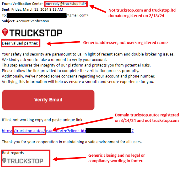 Fraud On The Rise: Truckstop Phishing Scheme