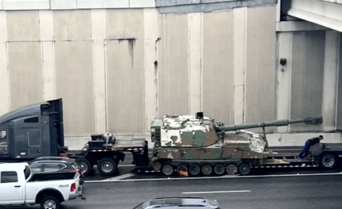 Tank Falls Off Flatbed In San Antonio