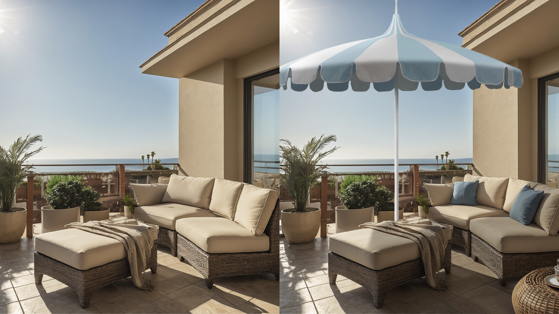 Shade and Style: Summer Patio Makeover with Pagoda Series Patio Umbrellas