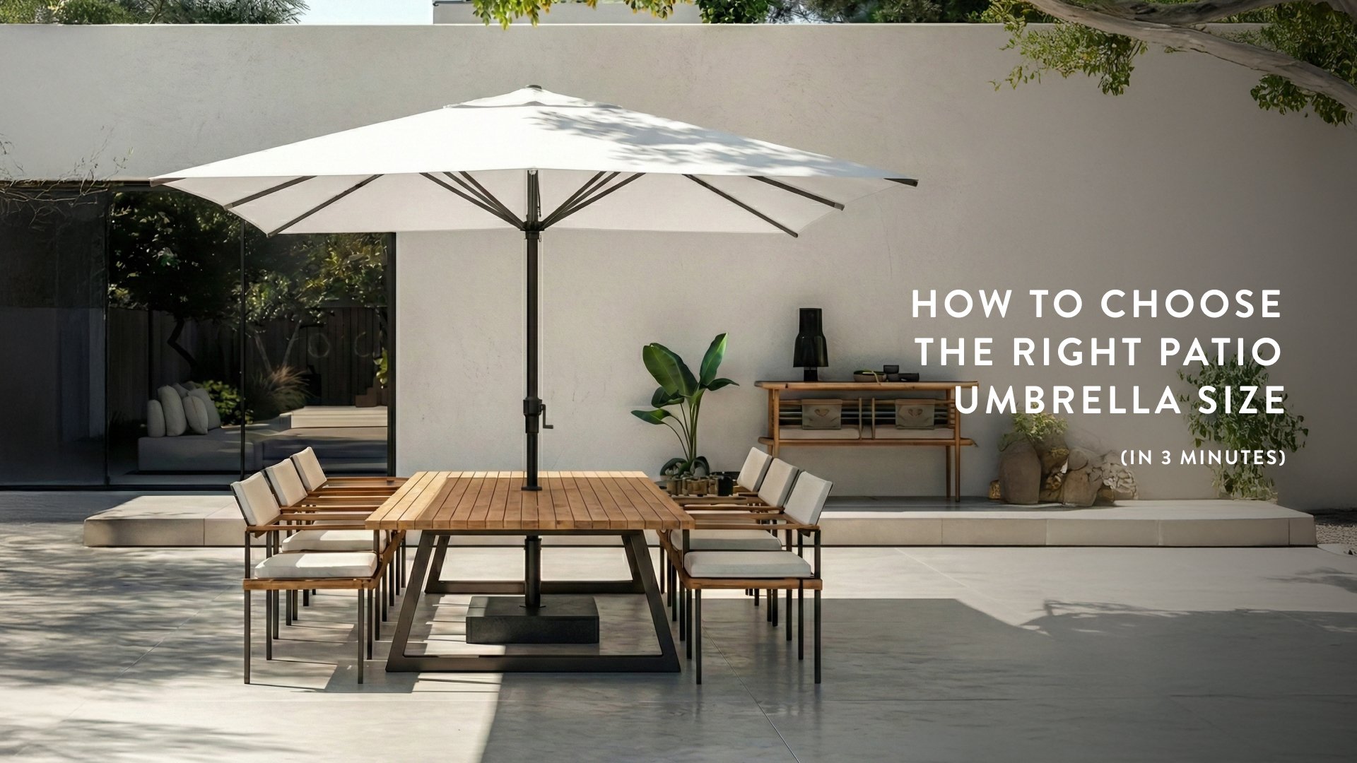 How to Choose the Right Patio Umbrella Size (In 3 Minutes)