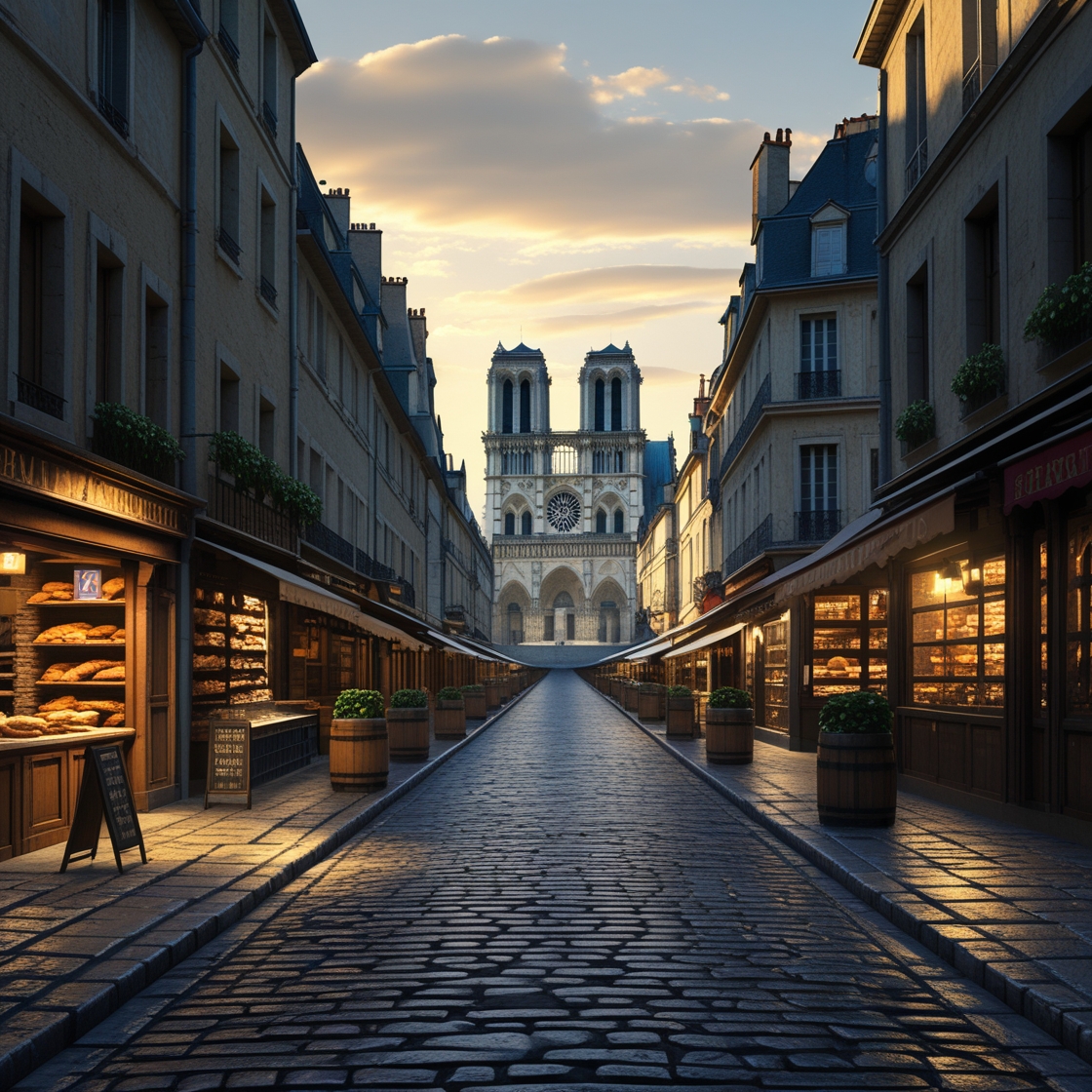AI rendering of Notre Dame cathedral