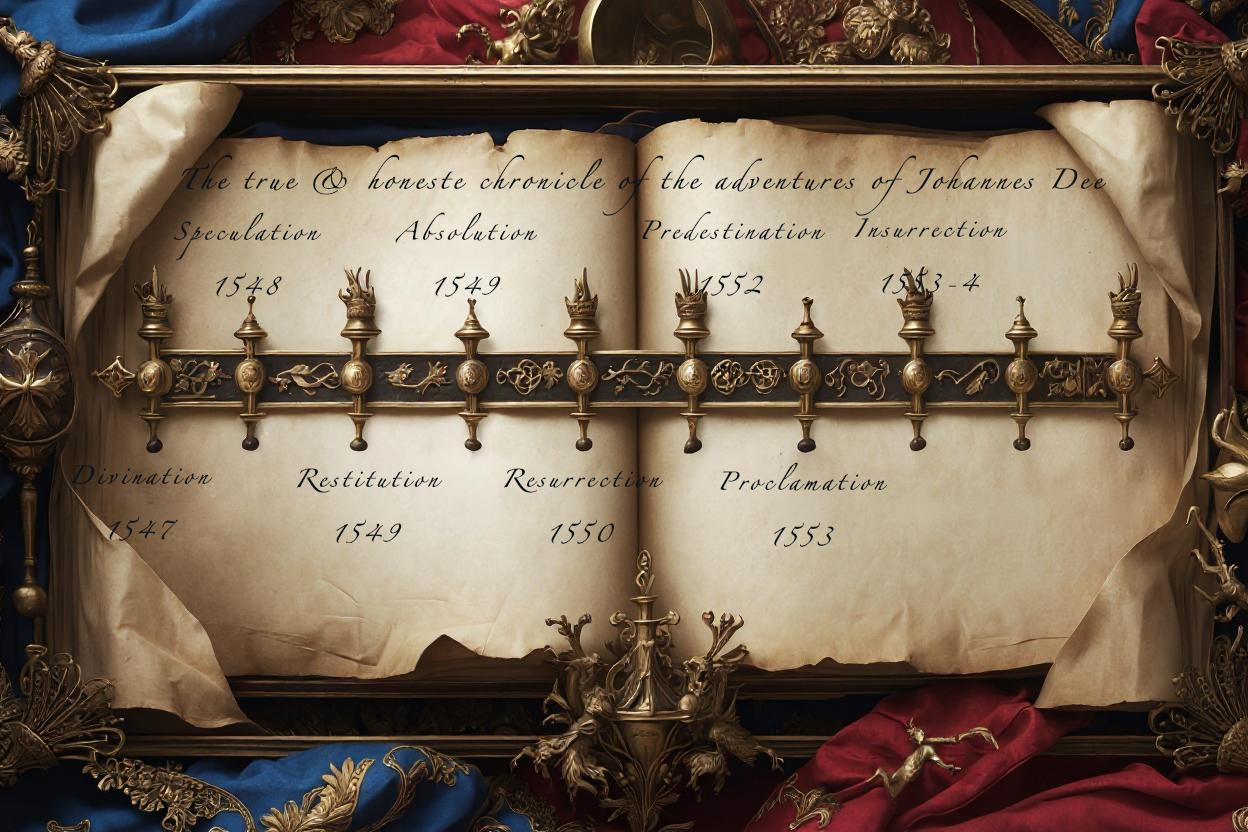 An image of the true and honest chronicle of the adventures of Johannes Dee