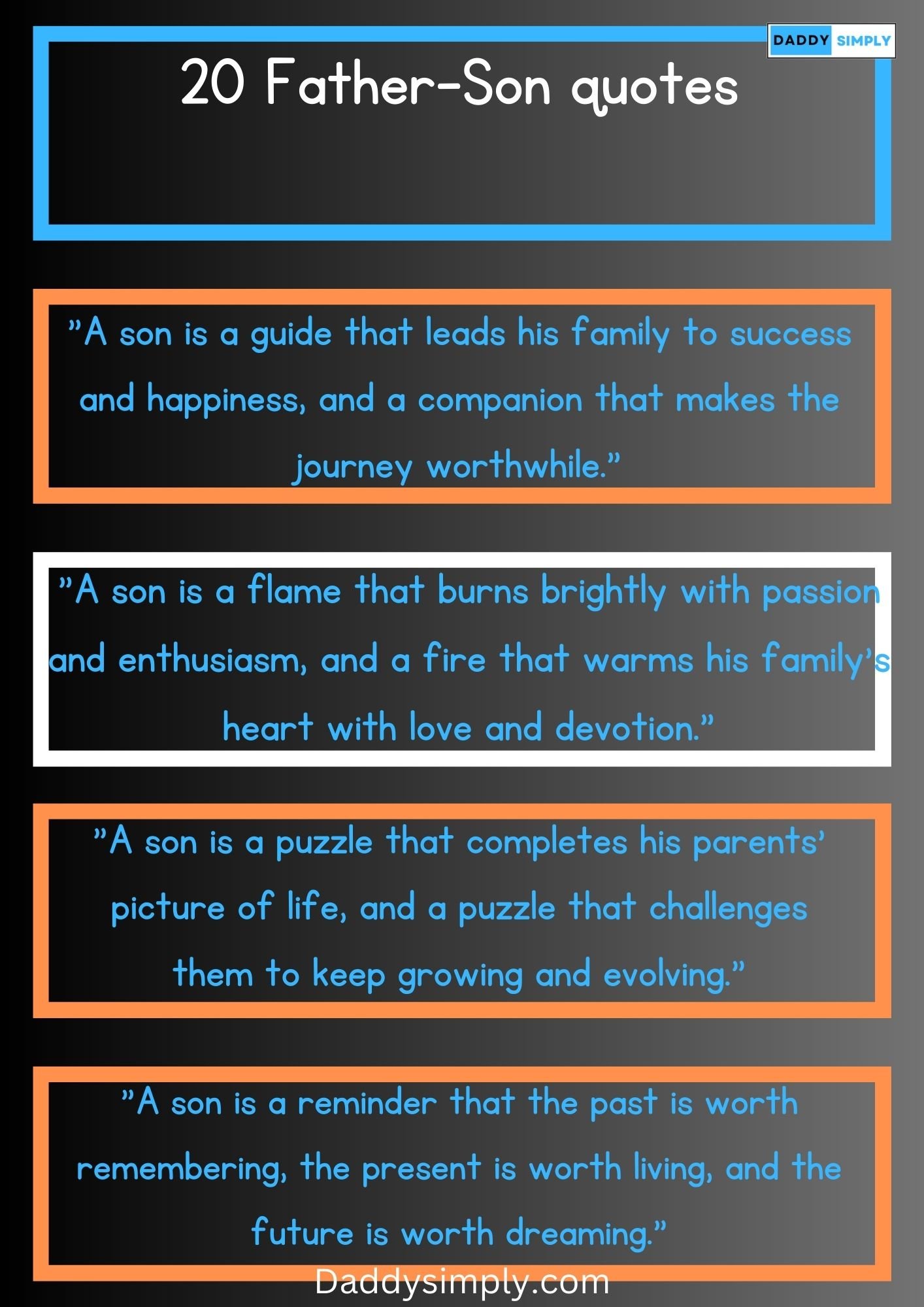 138+ Best Proud Father-Son Quotes and Messages - Daddy Simply