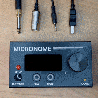 1 - Plug cables in your Midronome