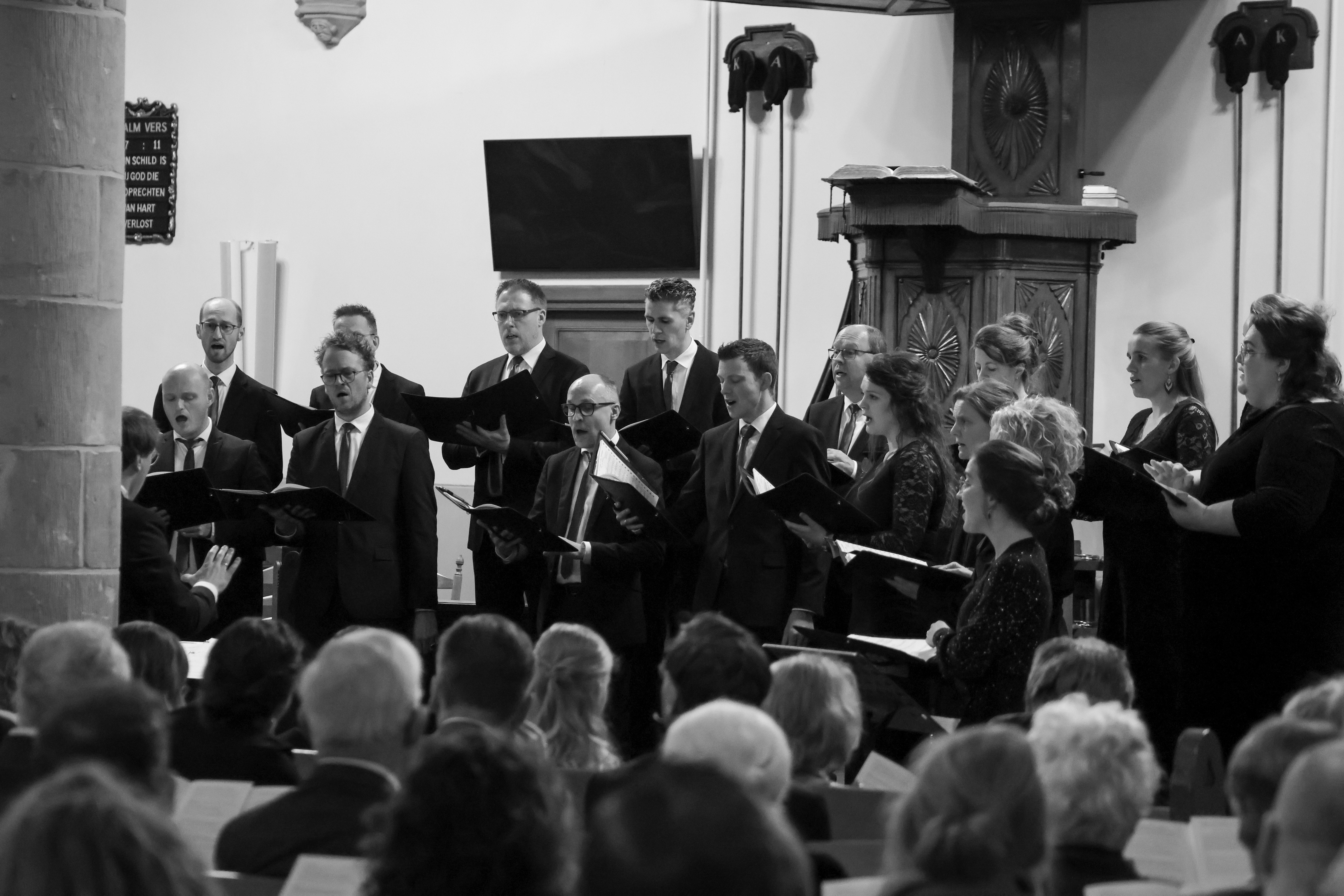 Foto van alle koorleden van het VER 2025