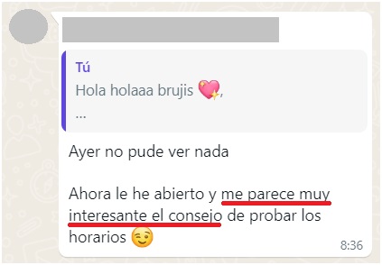 Interesante el consejo