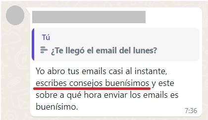 Escribes consejos buenísimos