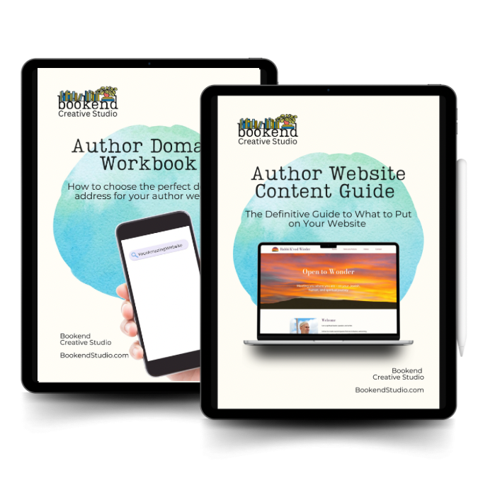 Tablets showing two free ebook guides