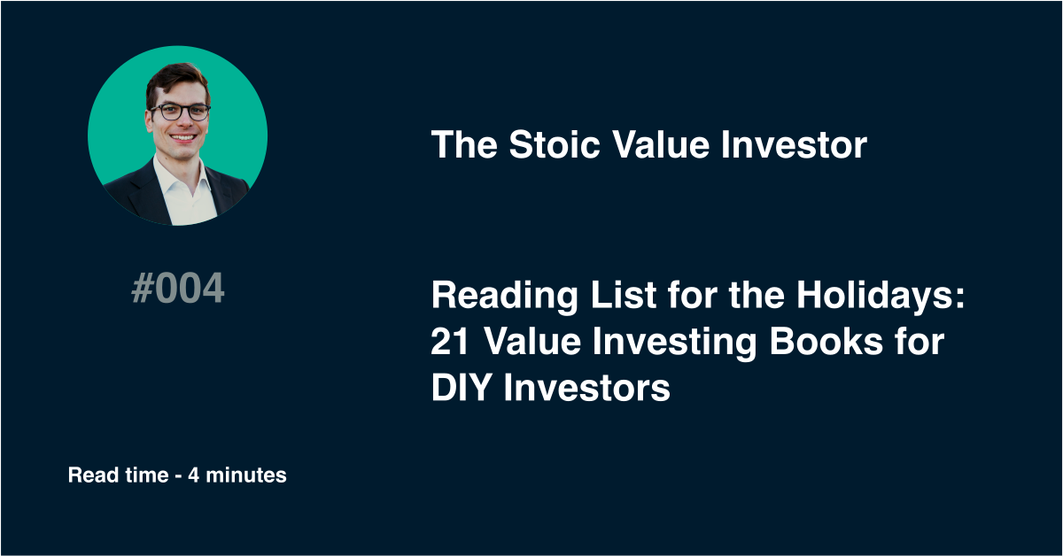 Reading List for the Holidays: 21 Value Investing Books for DIY Investors