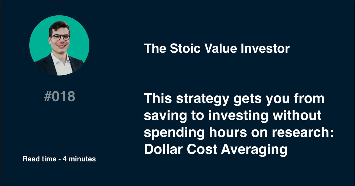 This strategy gets you from saving to investing without spending hours on research: Dollar Cost Averaging