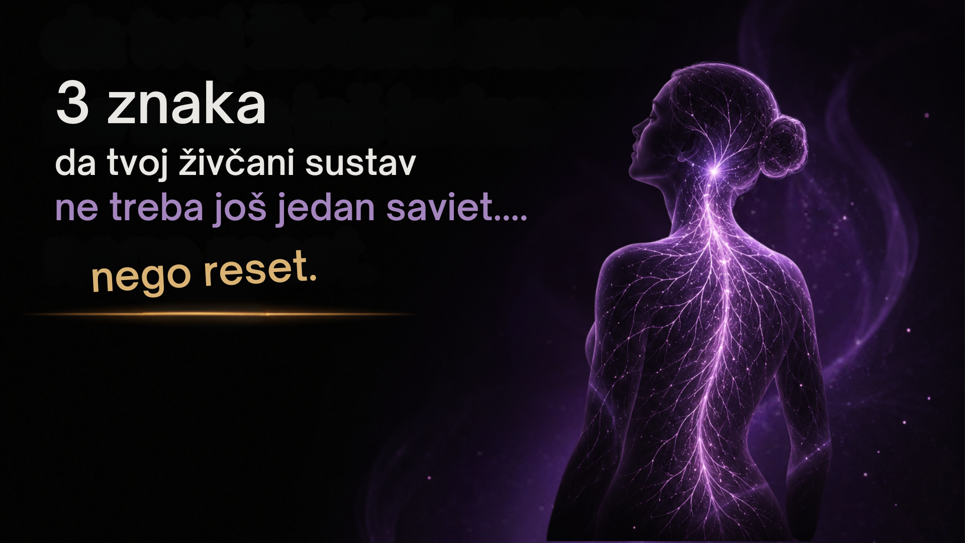 3 znaka da tvom živčanom sustavu ne treba još jedan savjet, nego reset