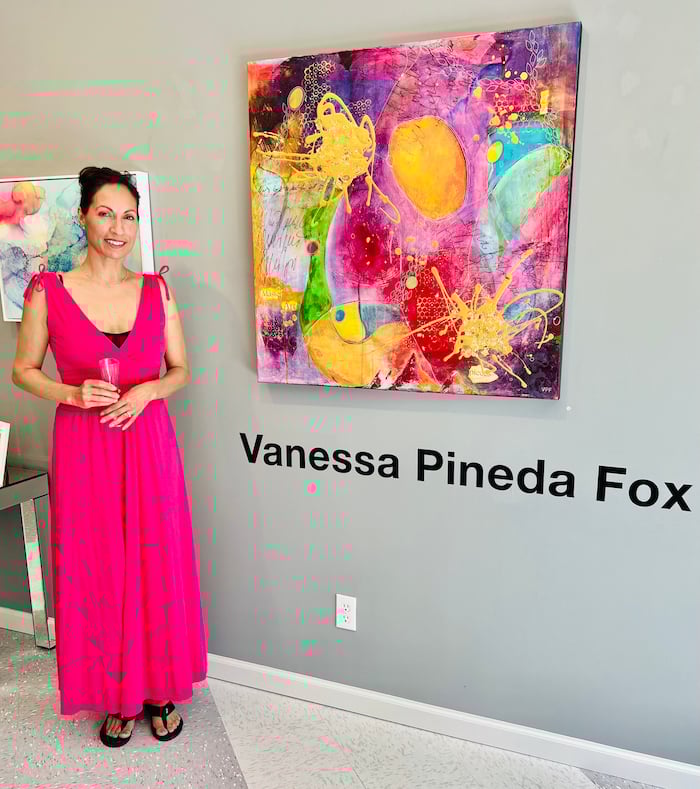 Vanessa Pineda Fox at Chroma Fine Art Gallery Exhibit