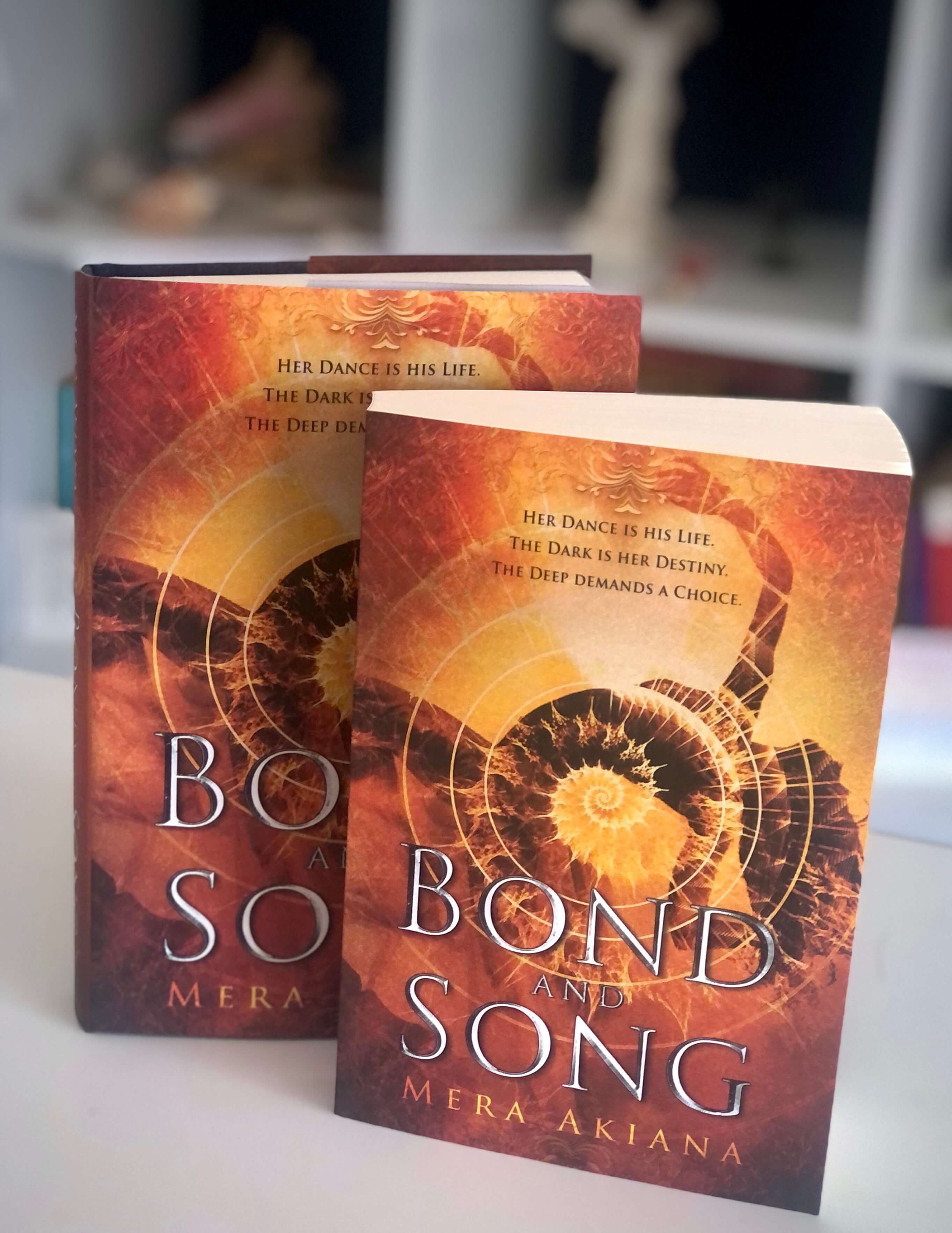 paperback and hardcover of Bond and Song