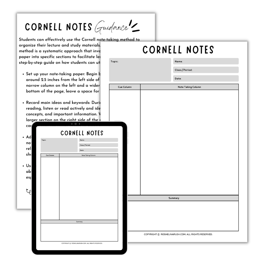 cornell-notes-templates