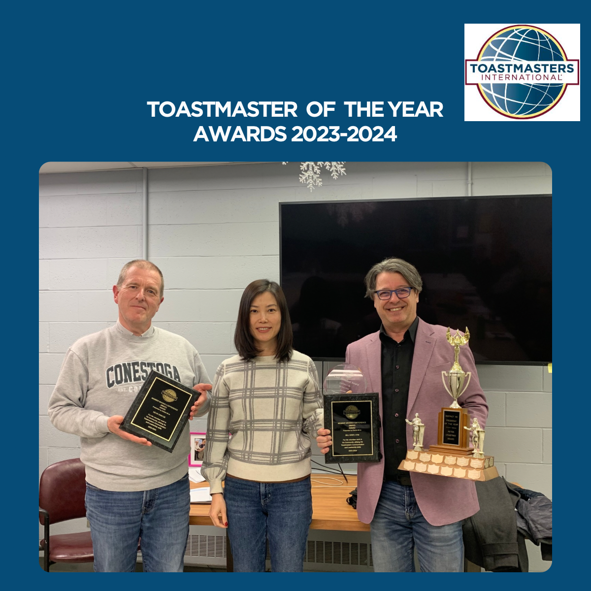 Wins Four Awards at the Toastmaster of the Year Awards (2023-2024)